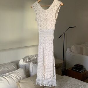 White Crochet Dress